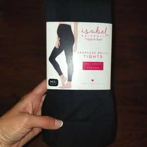 Isabel Maternity Seamless Belly Tights Footless